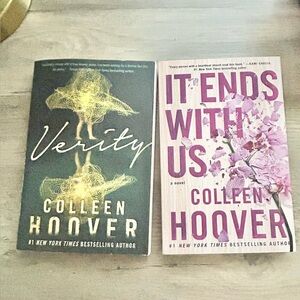 Verity and It Ends With Us Book Set-One New! Colleen Hoover